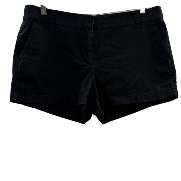 J. Crew Factory Faded Black Mid Rise Chino Shorts Sz‎ 16 - Picture 1 of 8